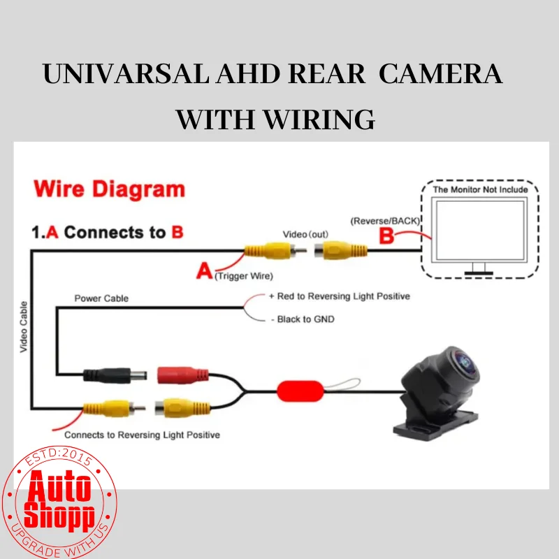 AHD 720P REAR VIEW WIDE ANGLE CAMERA - Image 3