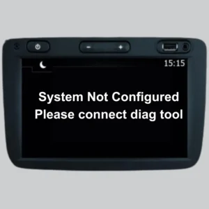 SYSTEM NOT CONFIG. CONNECT DIAG TOOL