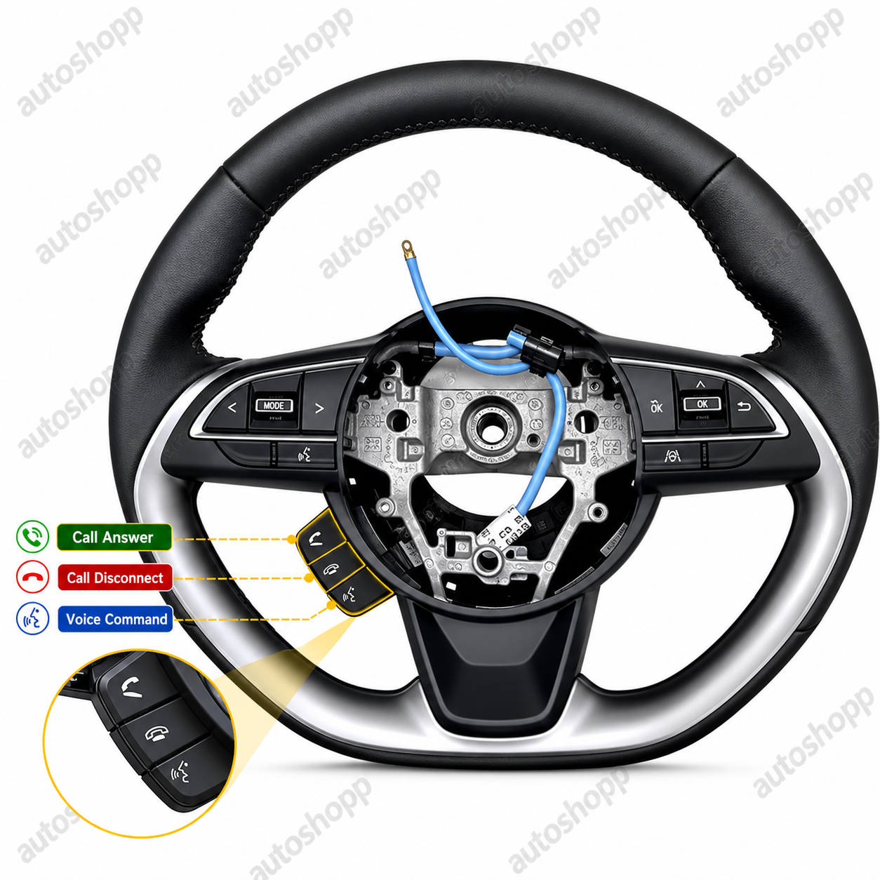 Voice Command Call Answer/Disconnect Button (original) - Image 3