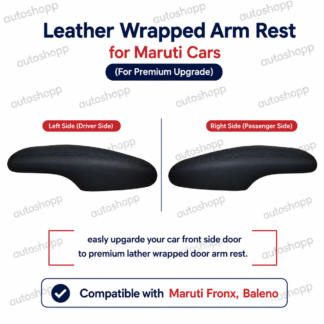 Original Leather Wrapped Front Door Armrest Pair for Maruti Baleno & Fronx (Left & Right)