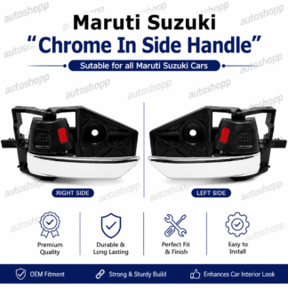 Maruti Suzuki Genuine Chrome Inside Door Handle (PAIR-LH / RH)