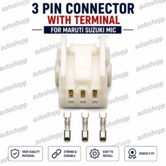 3 PIN CONNECTOR WITH TERMINAL FOR MARUTI SUZUKI MIC
