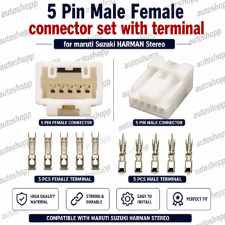 5 PIN CONNECTOR SET WITH TERMINAL FOR MARUTI SUZUKI HARMAN STEREO