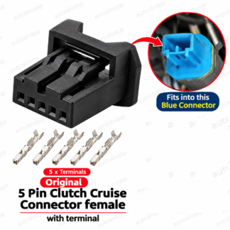 5 Pin OEM Clutch Sensor Switch Connector Female (with 5 Terminals)